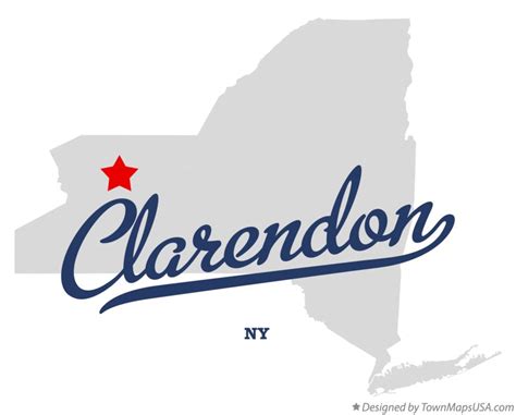 Map Of Clarendon Ny New York