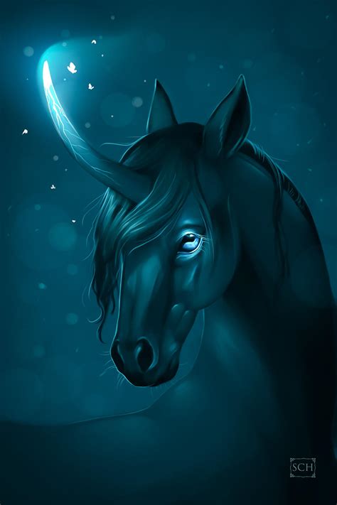 Dark Unicorn By Scheadar On Deviantart
