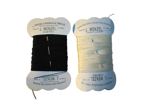 Linen Thread With Needle Brown
