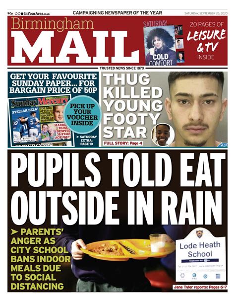 Birmingham Mail September Newspaper Get Your Digital Subscription