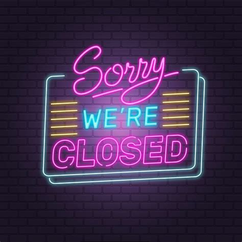 Page 2 Closed Sign Neon Vectors And Illustrations For Free Download