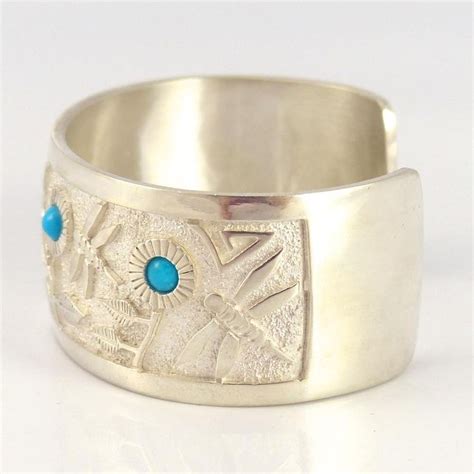 Turquoise Dragonfly Cuff Jewelry Philbert Begay Cuff Jewelry