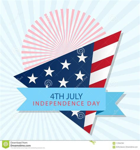 Happy Independence Day United States Of America 4th Of July Stock