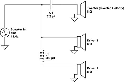 2 Way Speaker Crossover Circuit Diagram