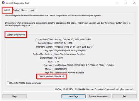 How To Find Out What Version Of Directx You Have Installed