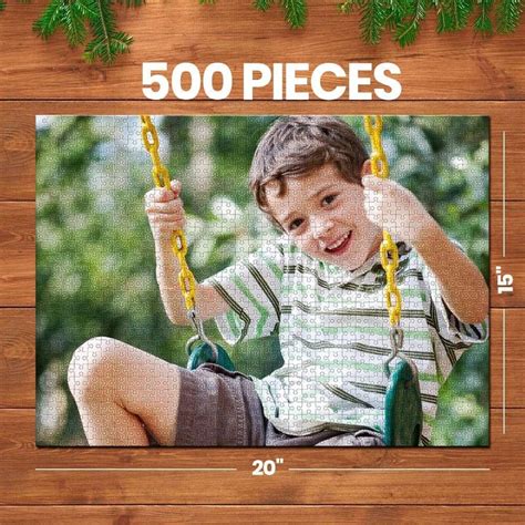 Puzzle comes fully assembled and printed on a 16x20 board to ensure all pieces are included. Personalized Photo Jigsaw Puzzle