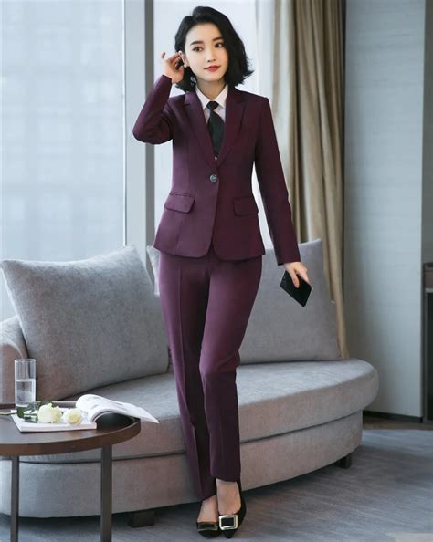 High Quality Formal Ladies Pant Suits For Women Work Wear Suits Blazer And Jacket Sets Elegant