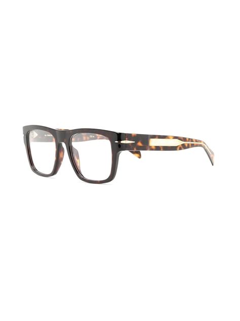 Eyewear By David Beckham Db7020 Square Frame Glasses Farfetch