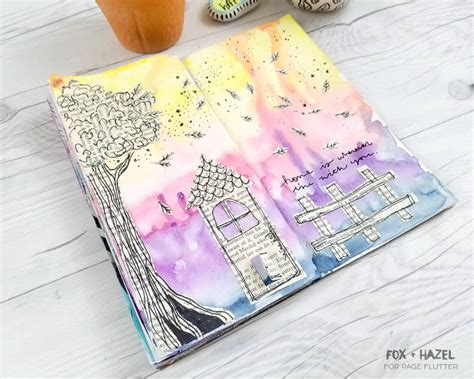 Art Journaling With Vintage Book Pages Page Flutter