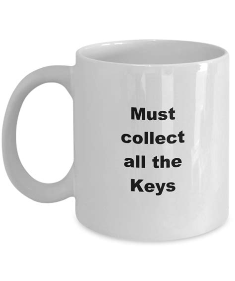 Must Collect All The Keys Mug Cup In 2021 White Coffee Mugs Unique