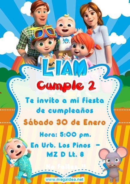 Invitaci N De Cocomelon Gratis Para Editar Baby Birthday Invitation