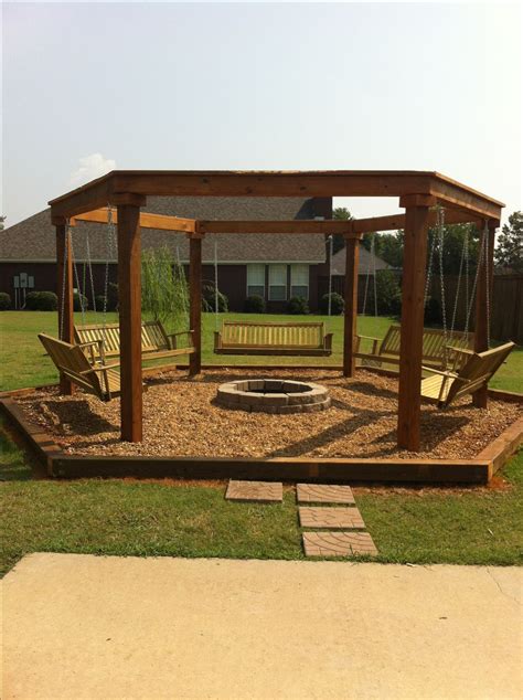 Outdoor Fire Pit With Swings Backyard Fire Fire Pit Swings Fire Pit