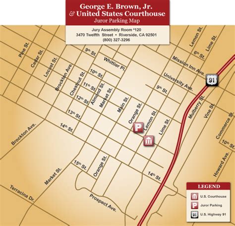 Downtown Riverside Parking Map