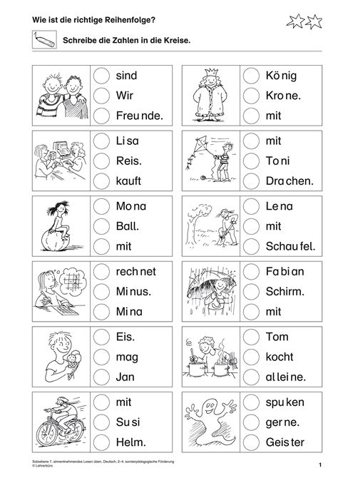 Deutsch Klasse Bungsbl Tter Zum Ausdrucken Cool Lese Bungen