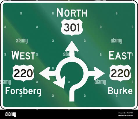 United States Mutcd Guide Road Sign Destination Sign Stock Photo Alamy