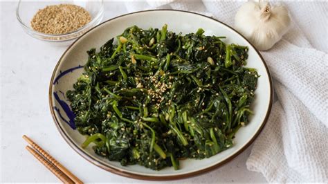Easy 10 Min Flavourful Korean Spinach Side Dish YouTube
