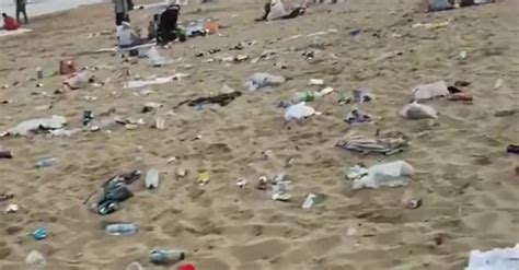 Bournemouth Beach Visitors Leave Their Garbage Everywhere Sharedots