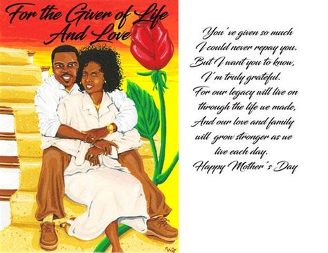 Mothers Day Greeting Card African American Mothers Day Etsy