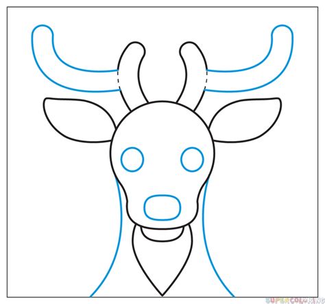 How to draw a deer portrait | Step by step Drawing tutorials