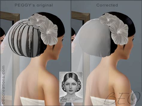Bridal Hairstyle Peggy 196 Retextured By Beo Sims 3 Hairs