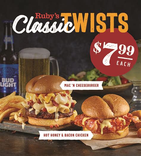 Ruby Tuesdays New Classic Twists Meals Deliver Big Flavor At A Small