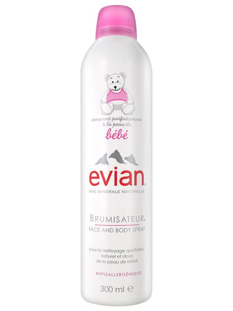 Evian es una marca de agua mineral natural originaria de francia. Evian Brumisateur Visage et Corps 300 ml - Acheter à prix ...