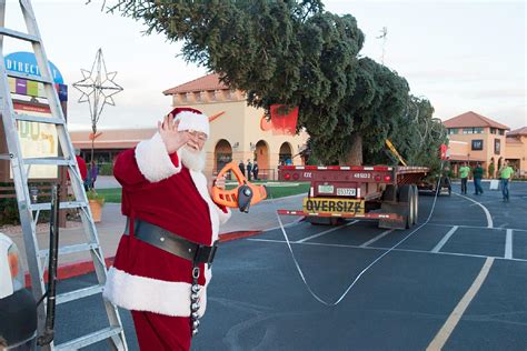 Santa Delivers 80 Foot Tall Christmas Tree To Arizona Mall Fronteras