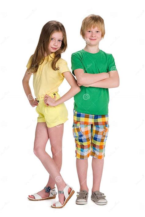 Two Children Stand Together Stock Image Image Of Kids People 78407053
