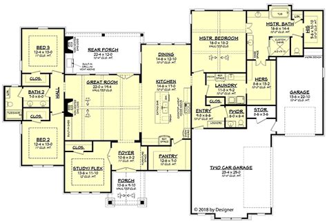 3000 Square Foot One Story House Plans House Design Ideas