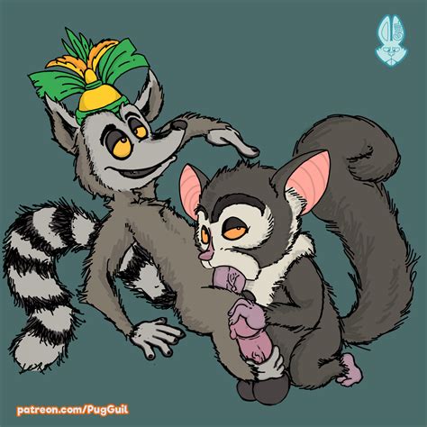 Rule 34 All Hail King Julien Anthro Aye Aye Balls Crown Dreamworks