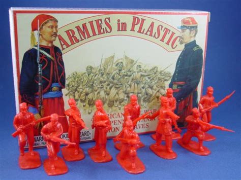 Armies In Plastic 54mm Civil War Union Zouaves 20 Figures In Red