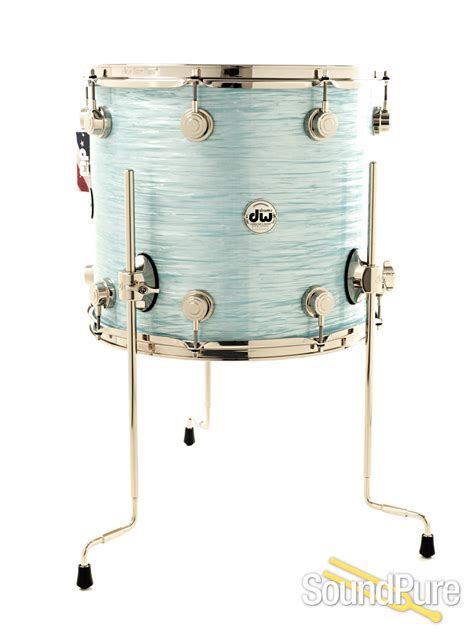 Dw 3pc Collectors Series Maple Drum Set Pale Blue Oyster