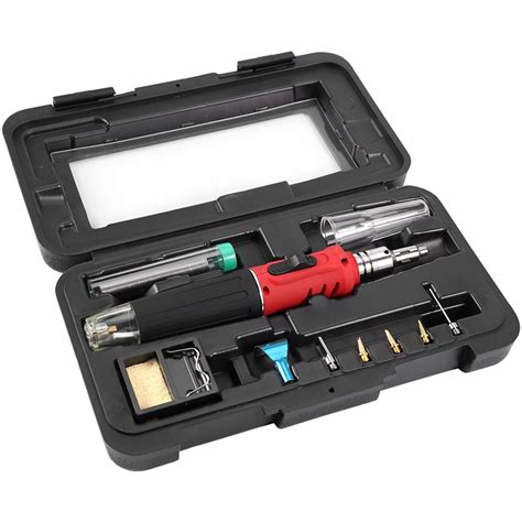 10 in 1 professional butane gas soldering iron kit cordless welding torch g4z4 ebay