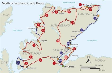 Cycle Touring In Northern Scotland Bike Ride Maps
