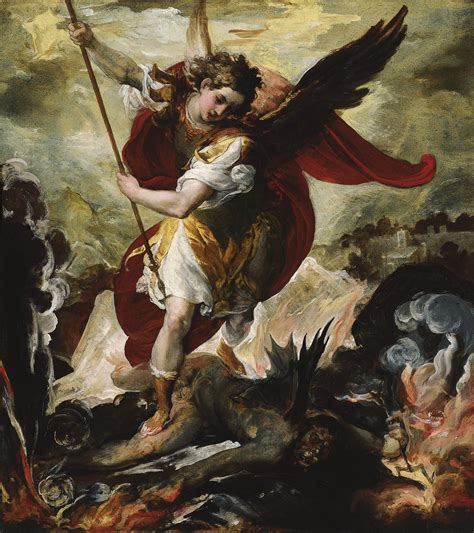 San Miguel Arcángel Venciendo A Lucifer Maffei Francesco Museo