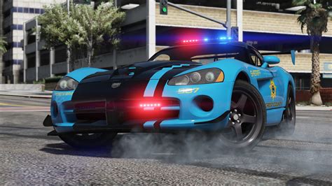 Dodge Viper Srt 10 Acr Hot Pursuit Police Add On Replace