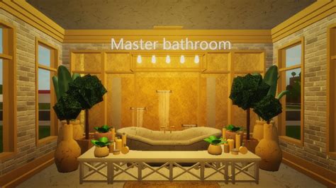 Roblox Bloxburg Master Bathroom Speedbuild Youtube