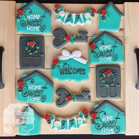 Home Sweet Home Housewarming Party Cookies House Warming Cookie