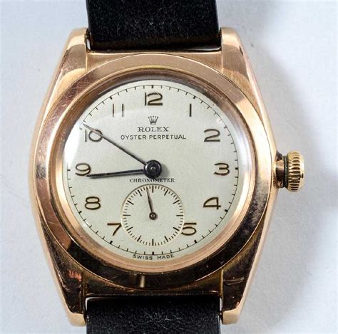 Mens Vintage Rose Gold Rolex Wrist Watch