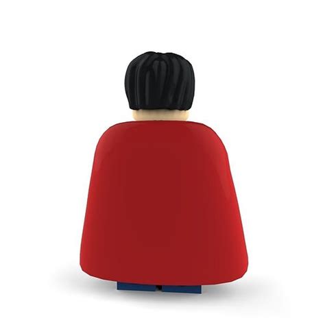 Superman Lego 3d Model Max Obj 3ds C4d Lwo Lw Lws Ma Mb