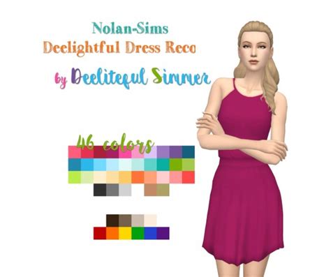 Deelitefulsimmer Deelightful Dress • Sims 4 Downloads