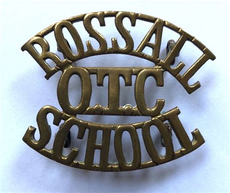 Rossall Otc School Shoulder Title C1908 40