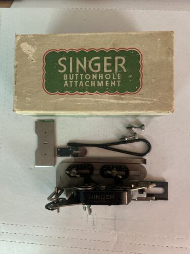 Vintage Singer Buttonhole Attachment With Original Box Ebay