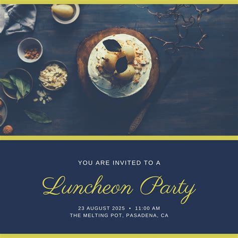 Invitation To Lunch Template