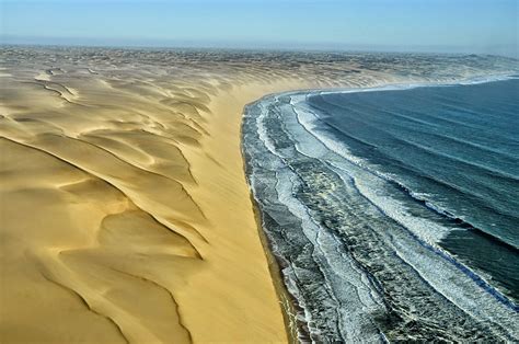 Desert Of Namibe Angola Meets The Atlantic Ocean Namib Desert