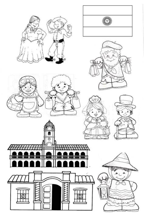 Imágenes Del 25 De Mayo Para Niños Para Pintar Colorear E Imprimir