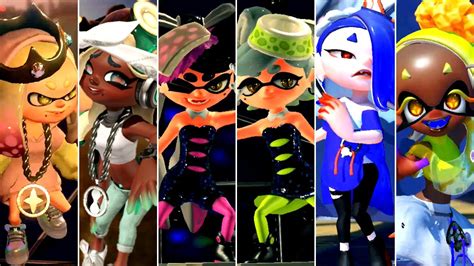 Splatoon Series All Final Idols Performances 2015 2022 Youtube