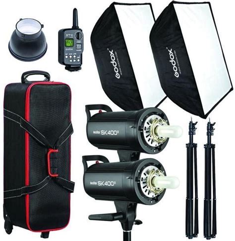 Godox Studio Flash Kit 2 Heads 400w Sk400ii 2heads