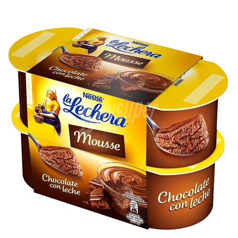 Lorsqu'il est complètement fondu, remuez délicatement pour obtenir une pâte lisse. La Lechera Nestlé Mousse de chocolate de nestlé Pack de 4 ...