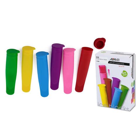 Made from food grade silicone. Ice Block Silicone Moulds Set 6 Pack